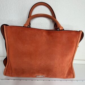 Rebecca Minkoff Bedford Burnt Orange Suede Bag Satchel